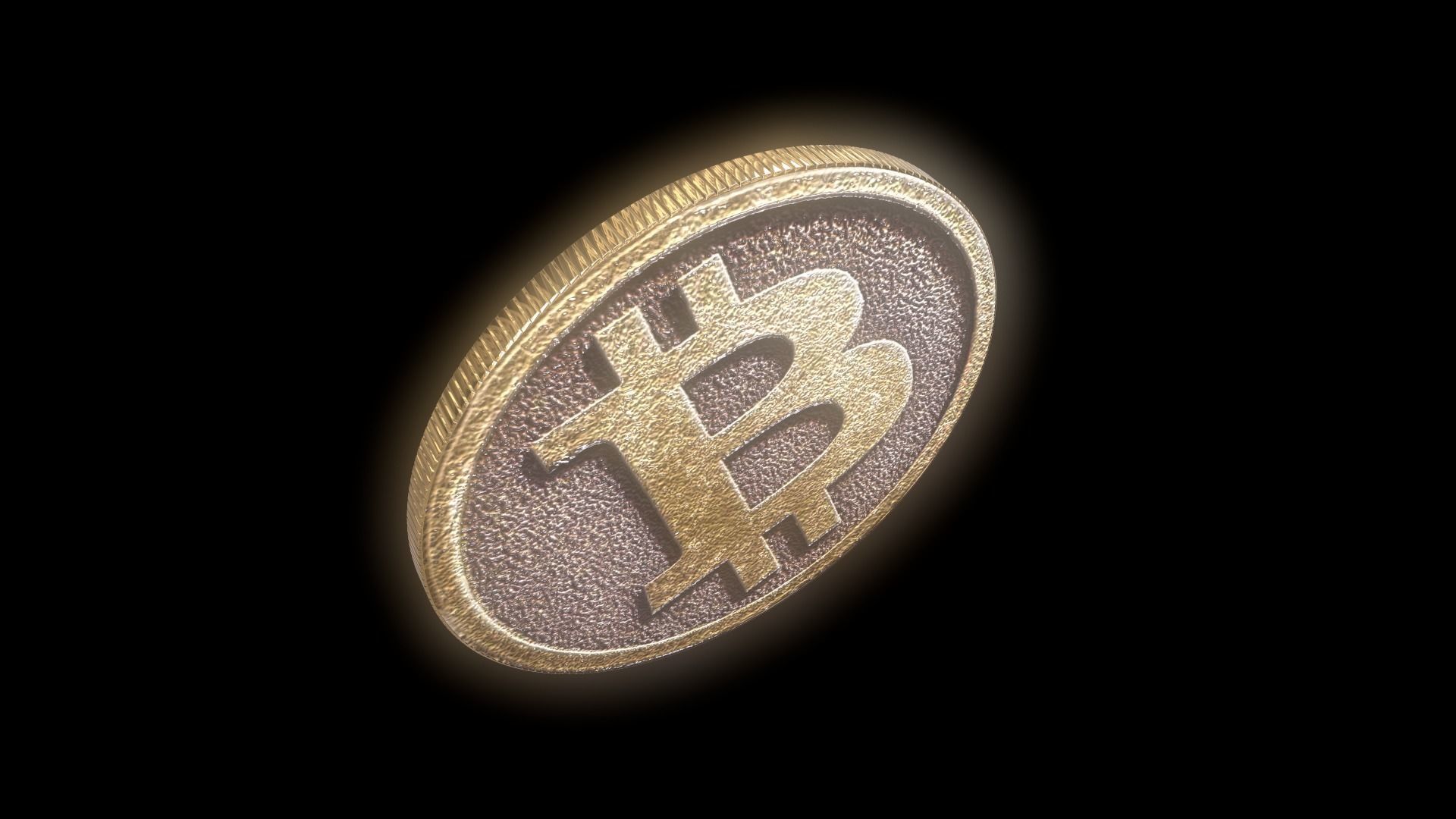 Bitcoin cryptocurrency 3D model_7