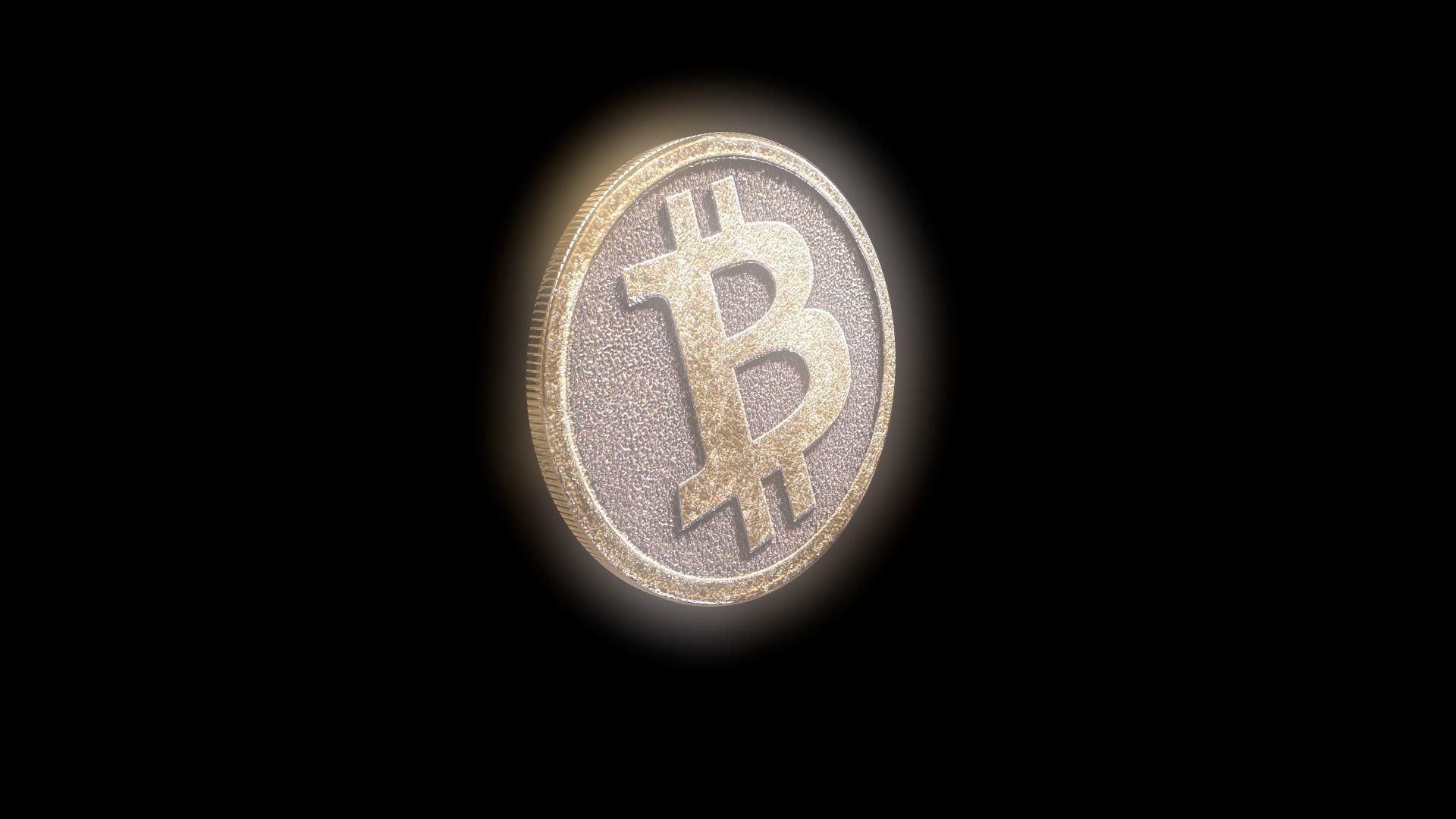 Bitcoin cryptocurrency 3D model_12