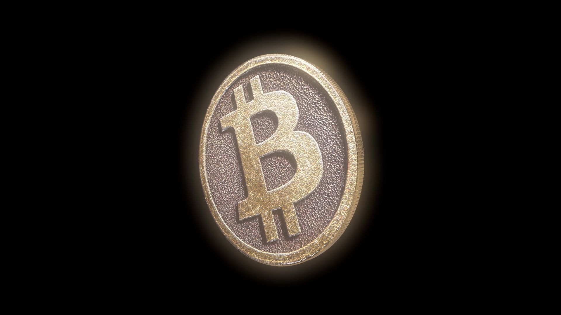 Bitcoin cryptocurrency 3D model_10
