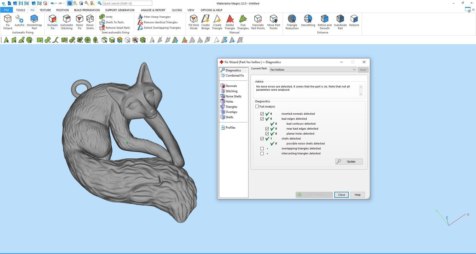 Fox pendant Silver Gold Print 3D print model_7