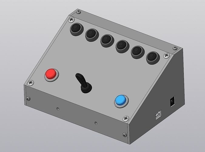 Custom Button Box for Simracing 3D print model