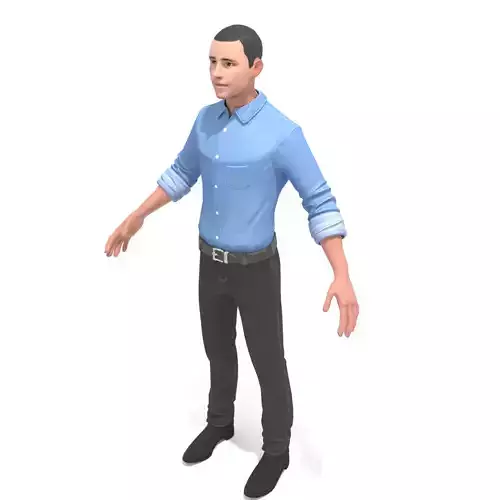Joe Biden 3D model when he was 20 years old 3D model
