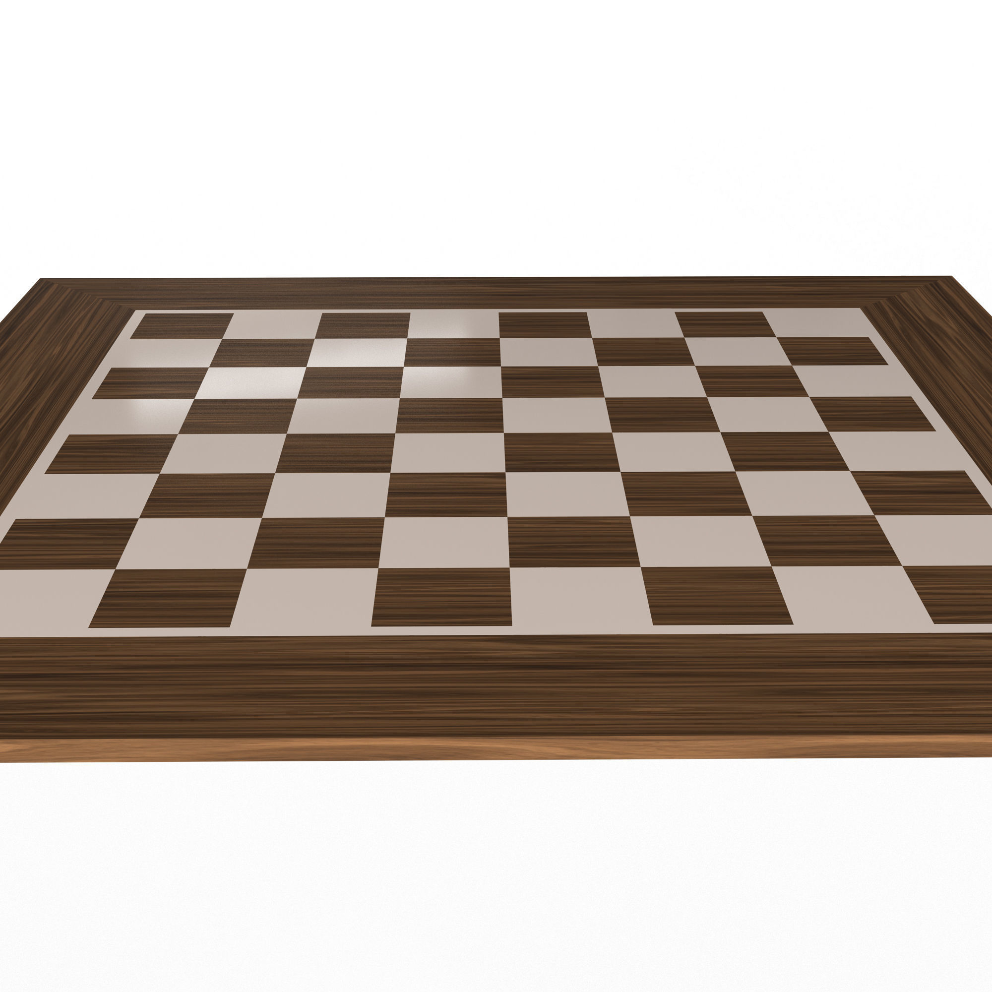 Chess Board Low-poly 3D model_5