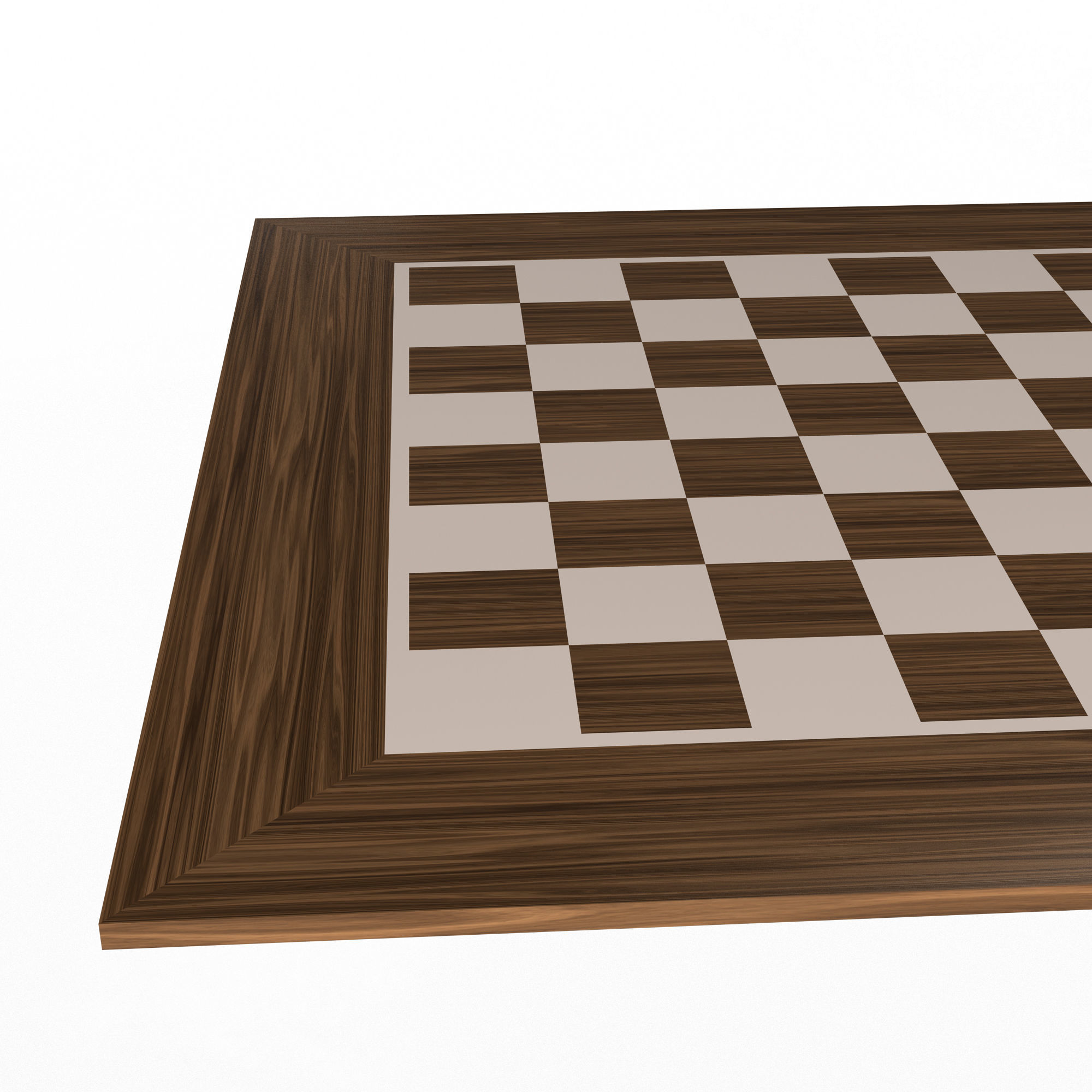 Chess Board Low-poly 3D model_3