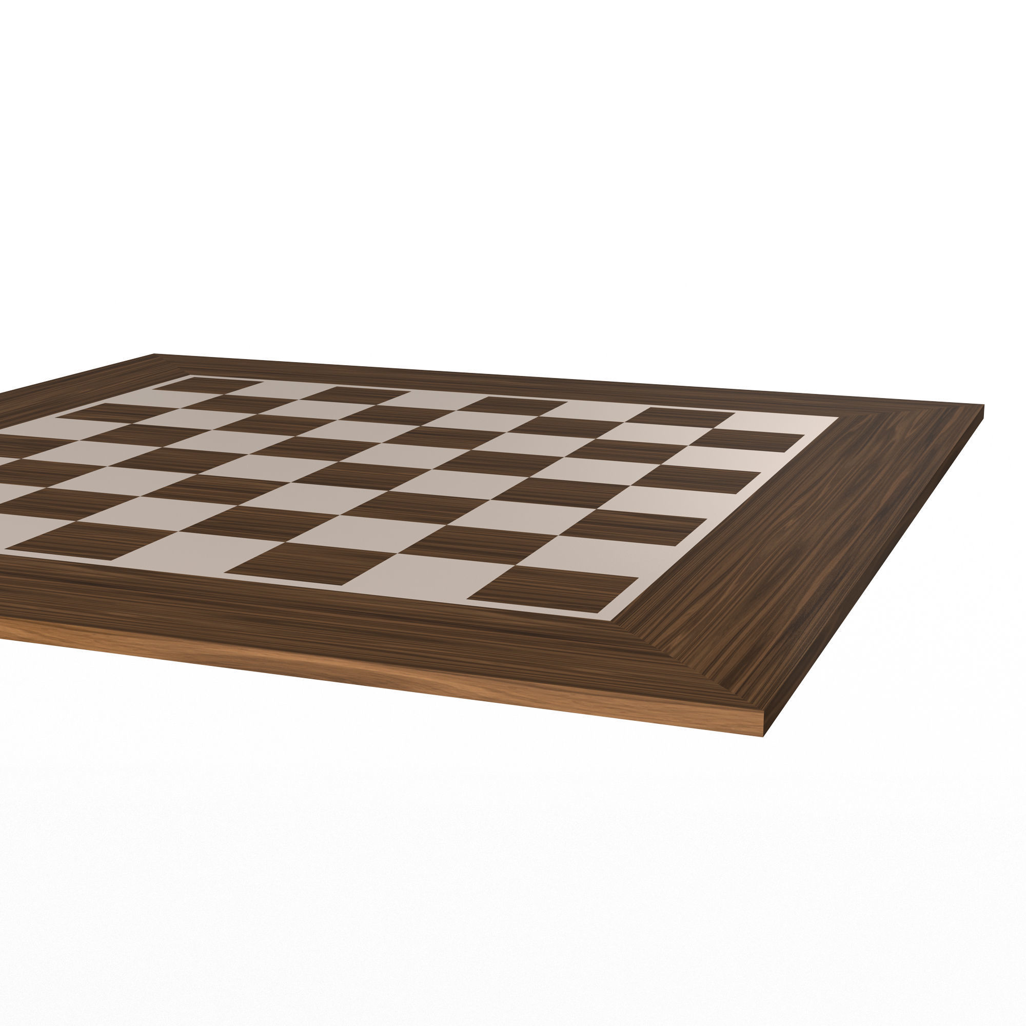 Chess Board Low-poly 3D model_4