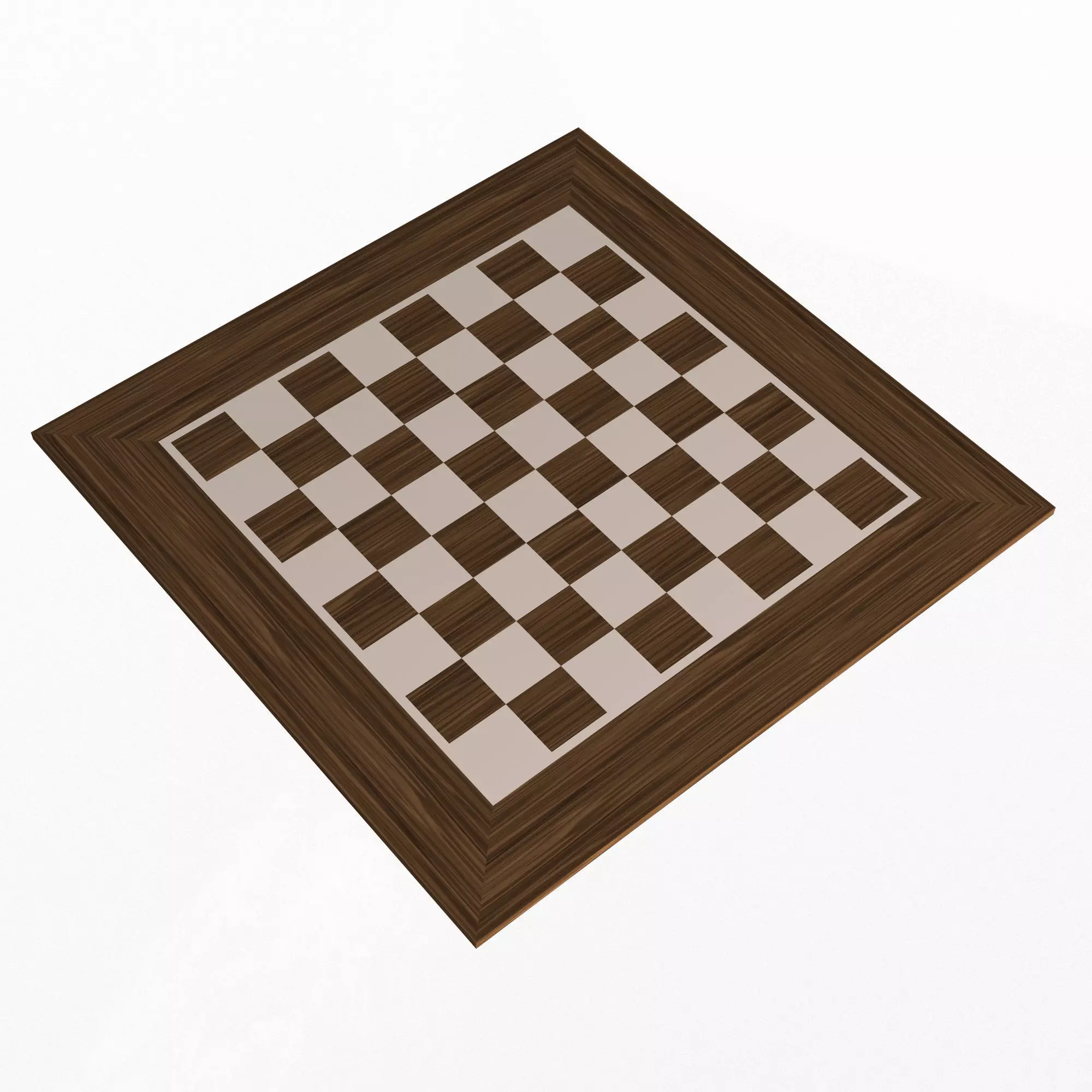 Chess Board Low-poly 3D model_0