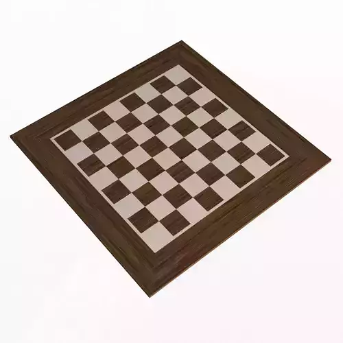 Chess Board Low-poly 3D model