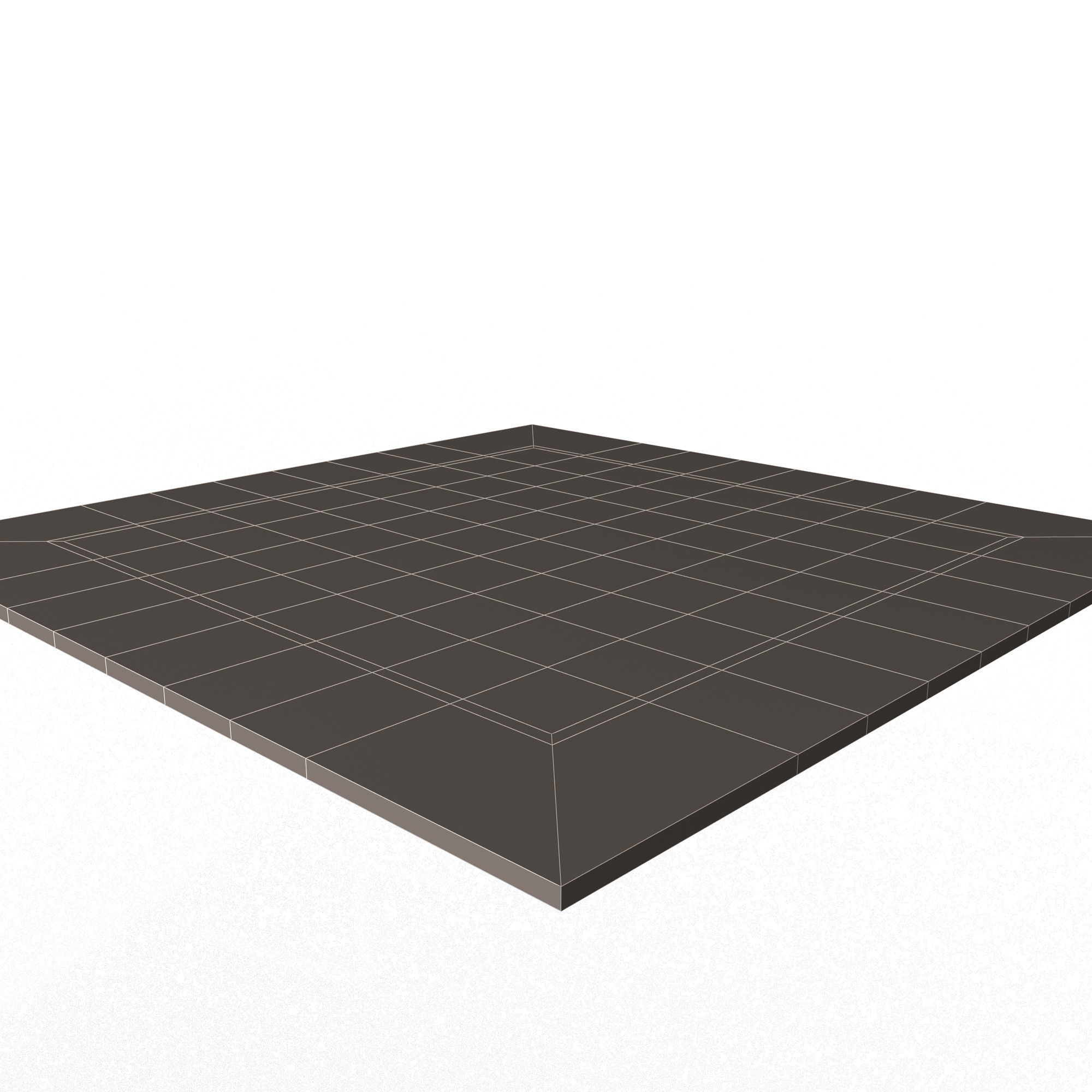 Chess Board Low-poly 3D model_8