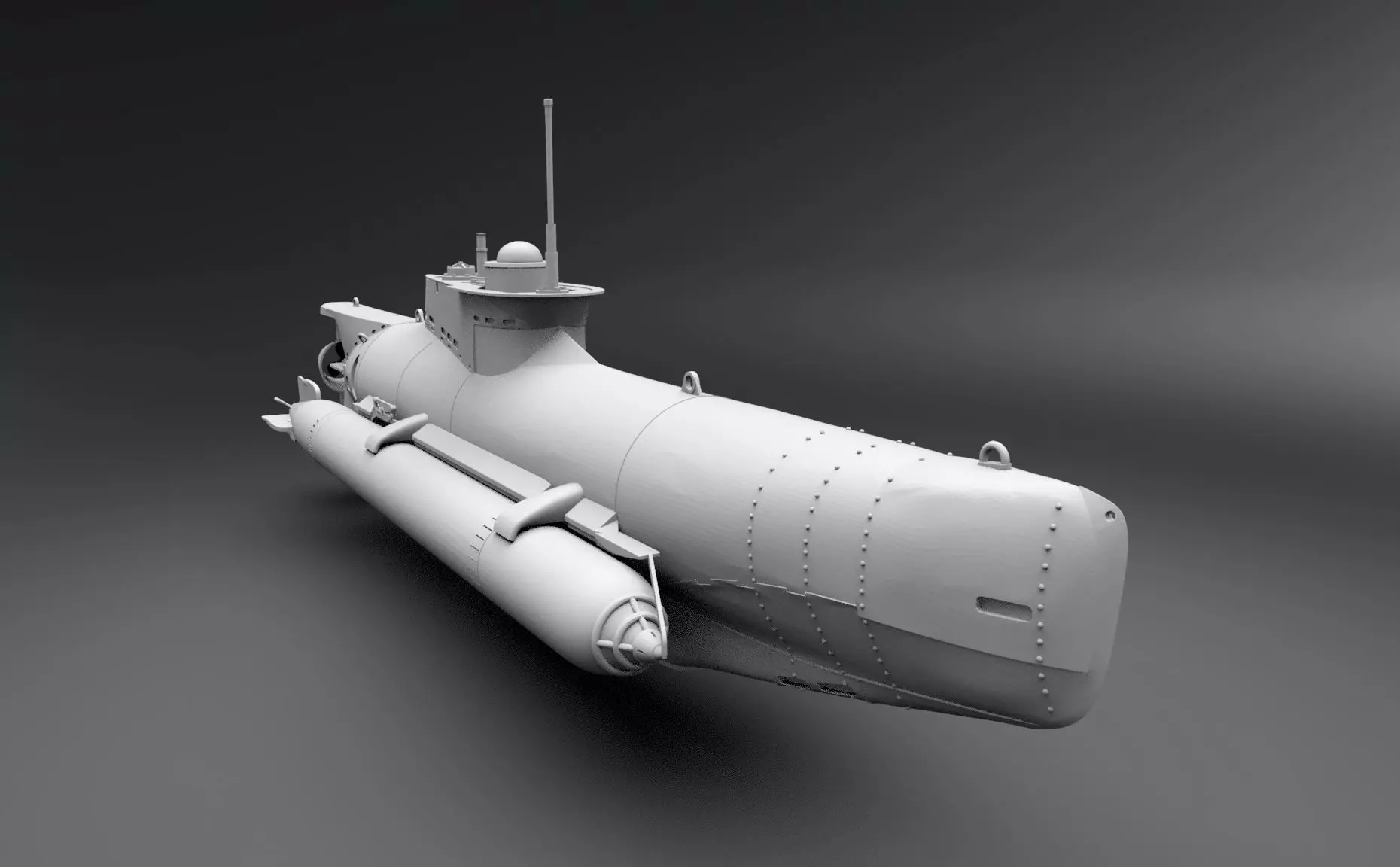 Seehund Scale model  3D print model_4