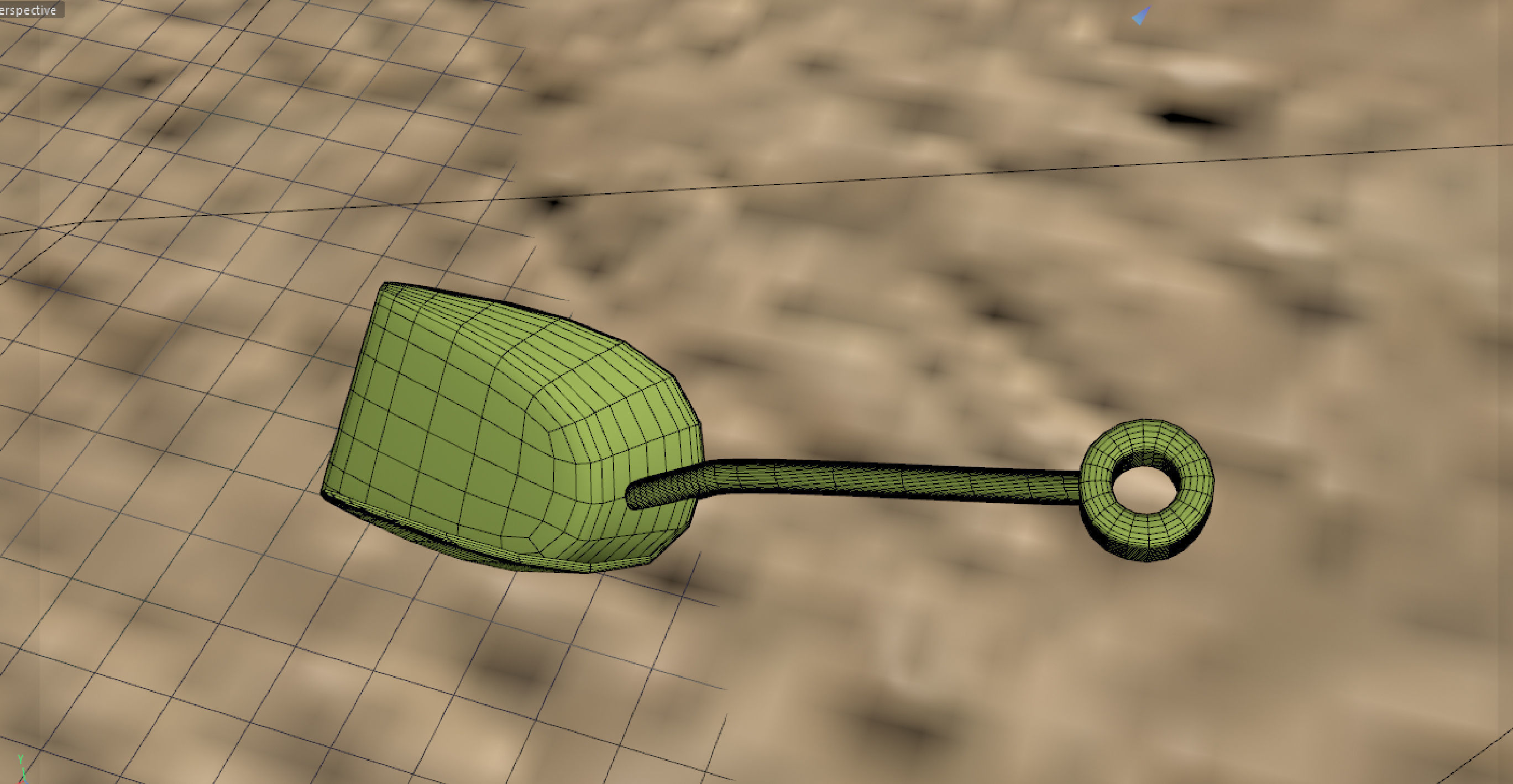 Beach toys sand Free low-poly 3D model_6