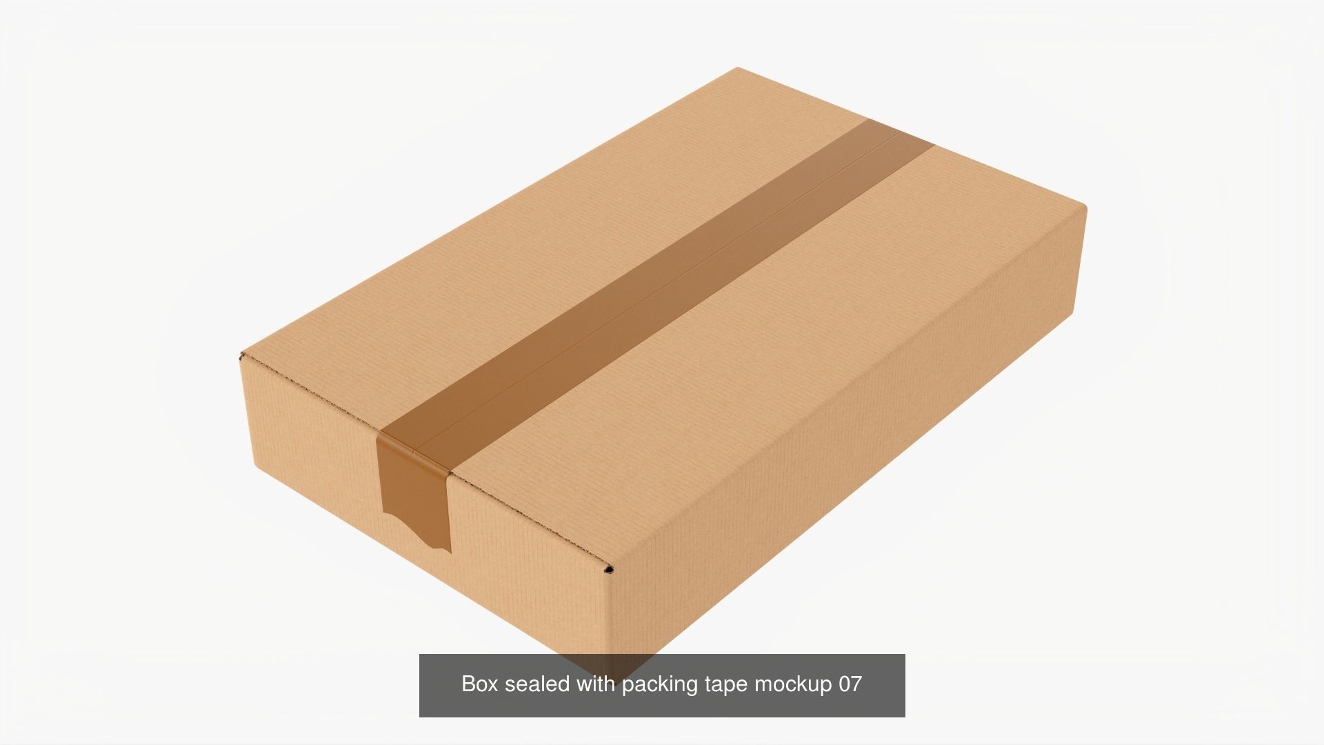 Box sealed with packing tape mockup 3D Model Collection_7