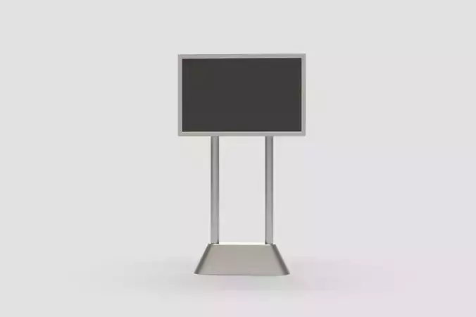 Pavement Sign Outdoor Advertising city light big TV 3D model