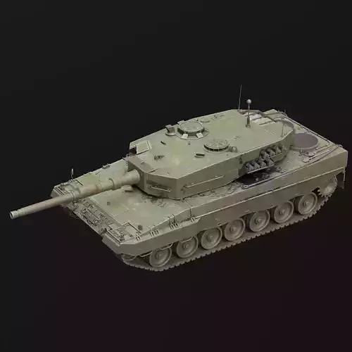 Leopard 2 High-Poly Detailed