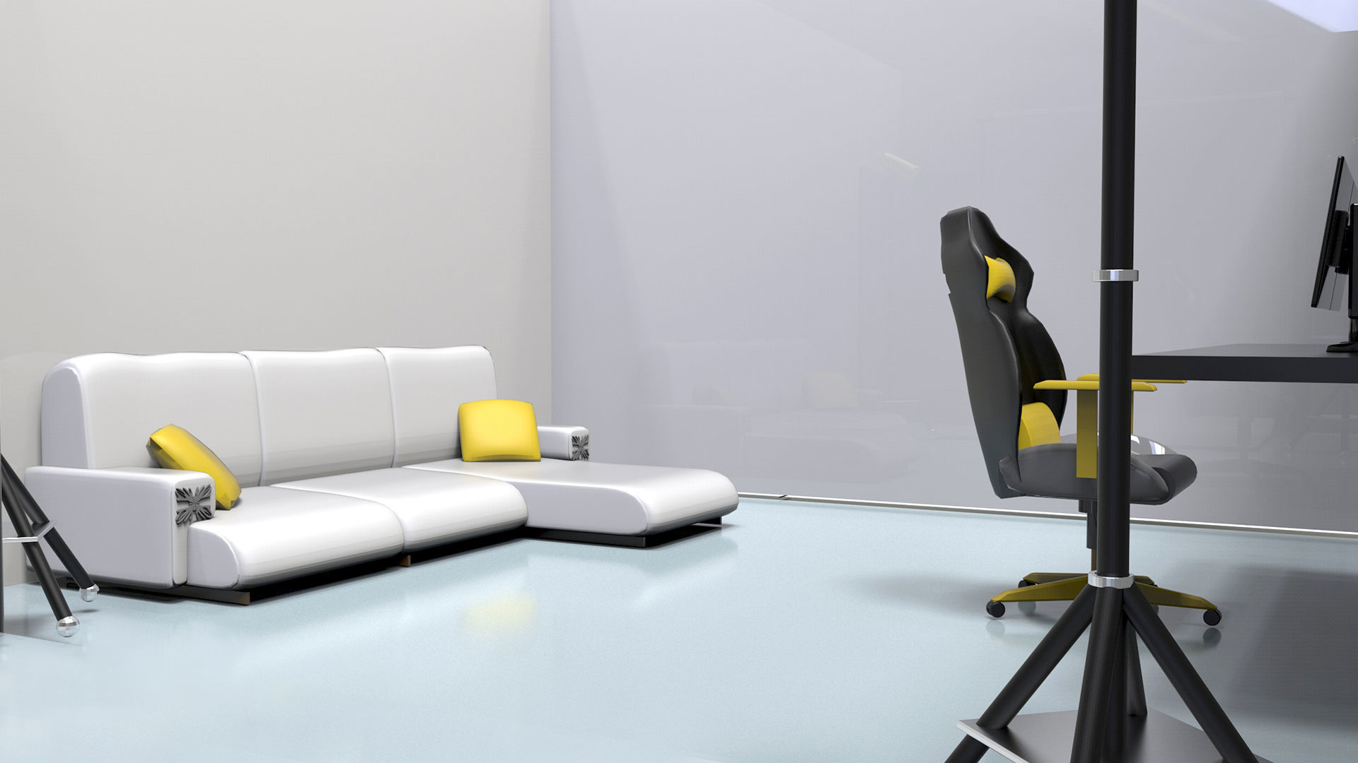 Photography Studio 3d model setup Low-poly 3D model_3