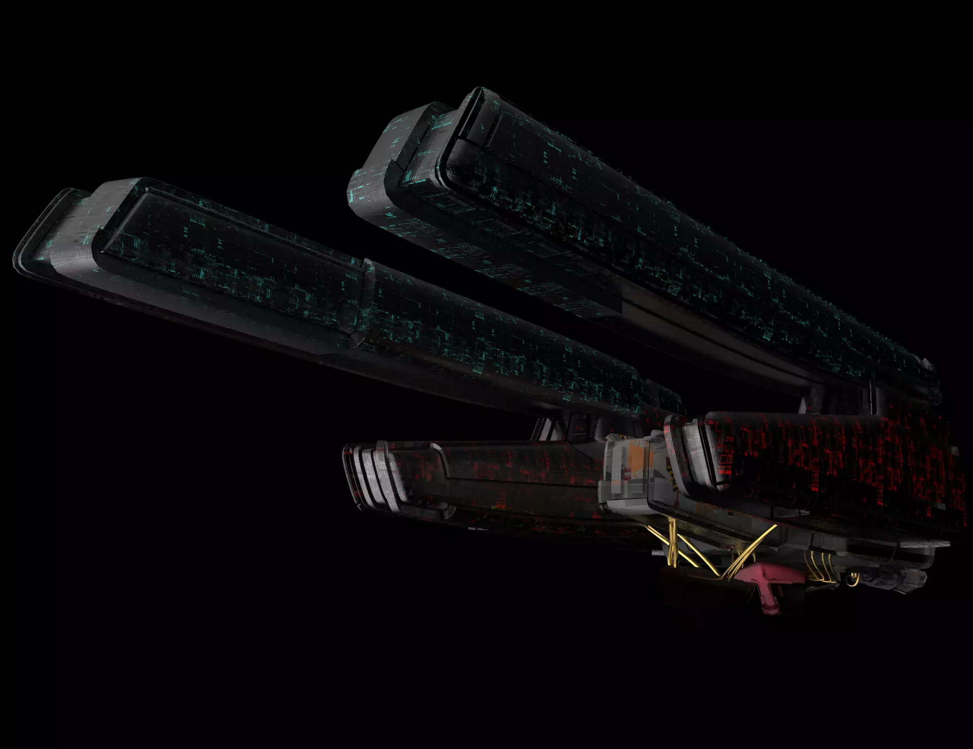 3d alien spaceship s1 3D model_0