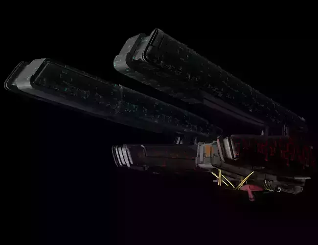 3d alien spaceship s1