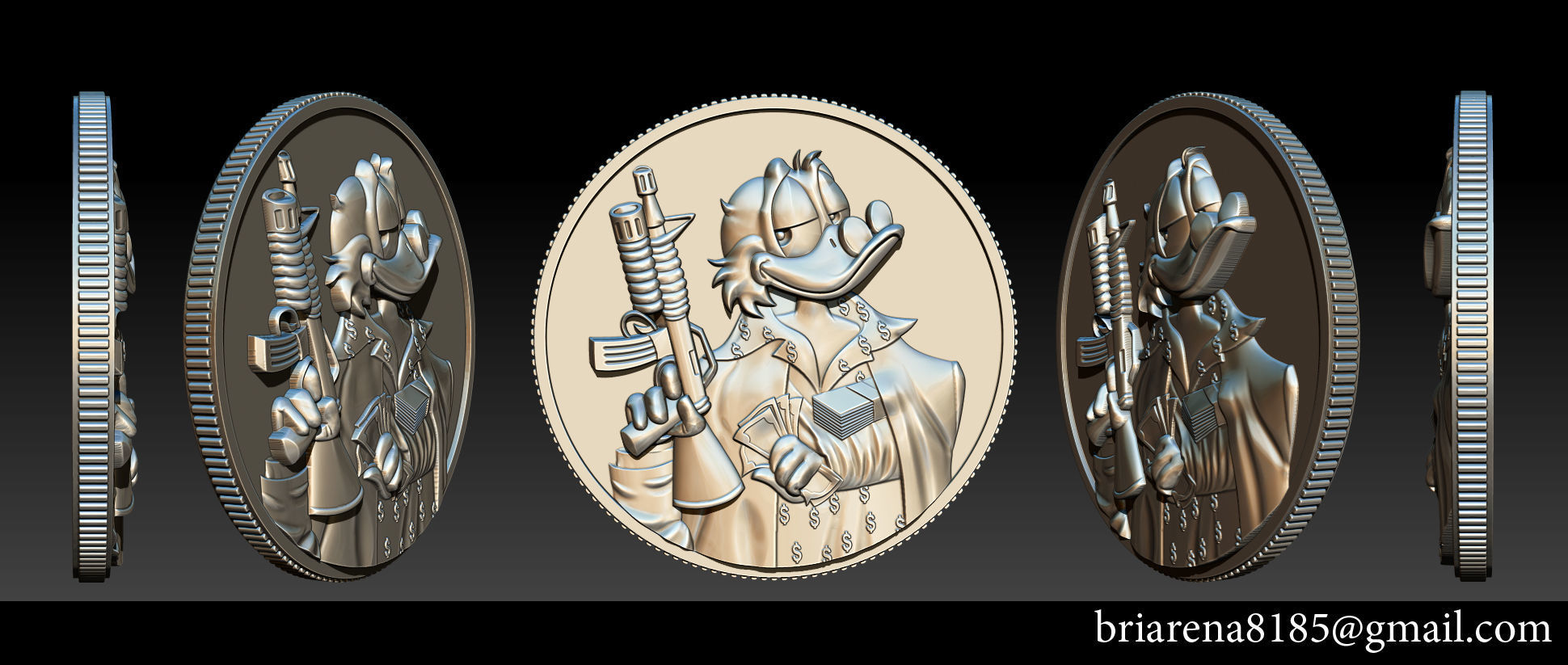 Donald Duck  3D print model_2