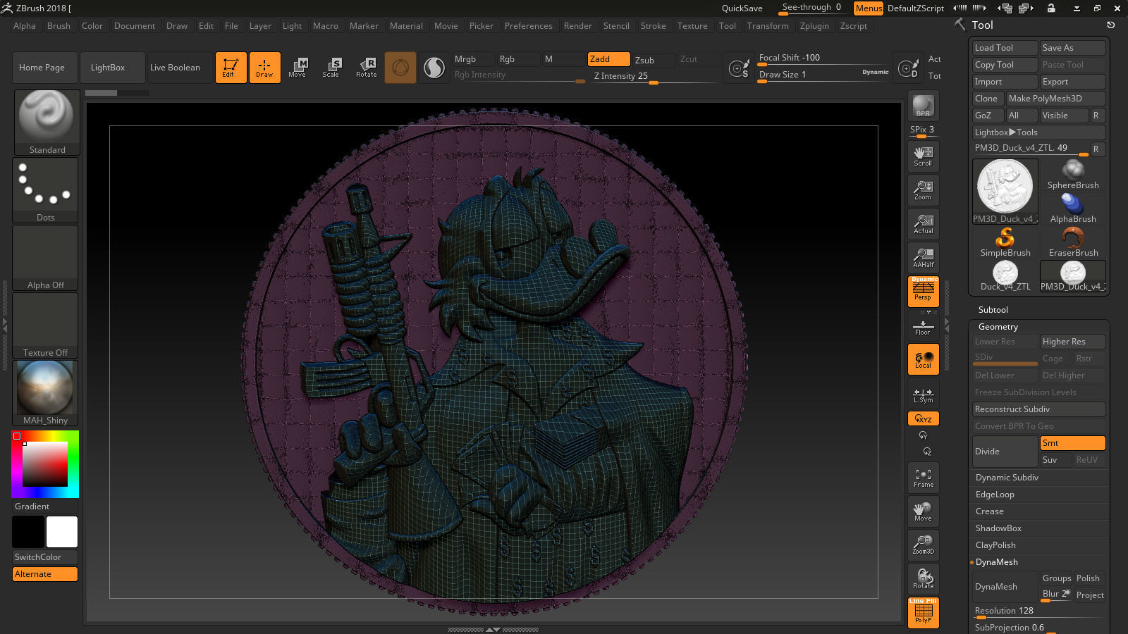 Donald Duck  3D print model_21