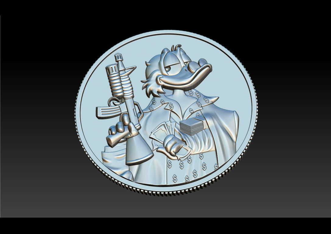 Donald Duck  3D print model_9