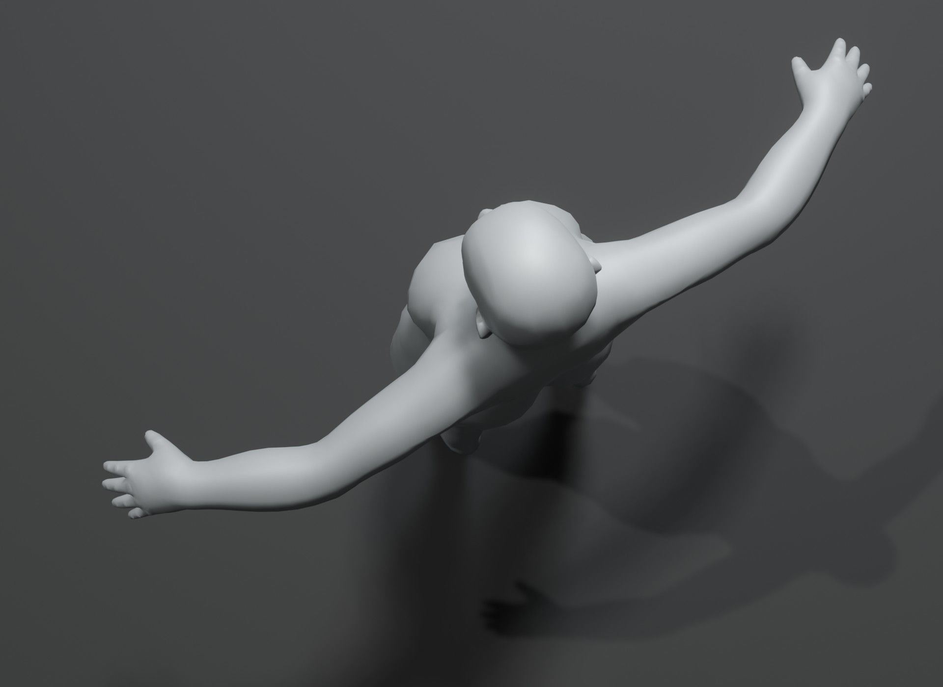 Fat Girl Kid Body Base Mesh 3D Model 10k Polygons Low-poly 3D model_19