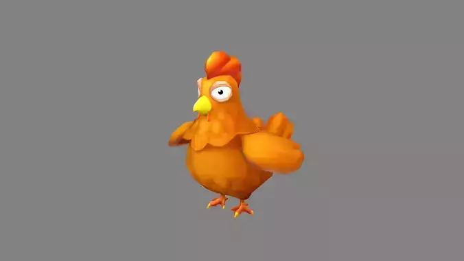 Cartoon rooster