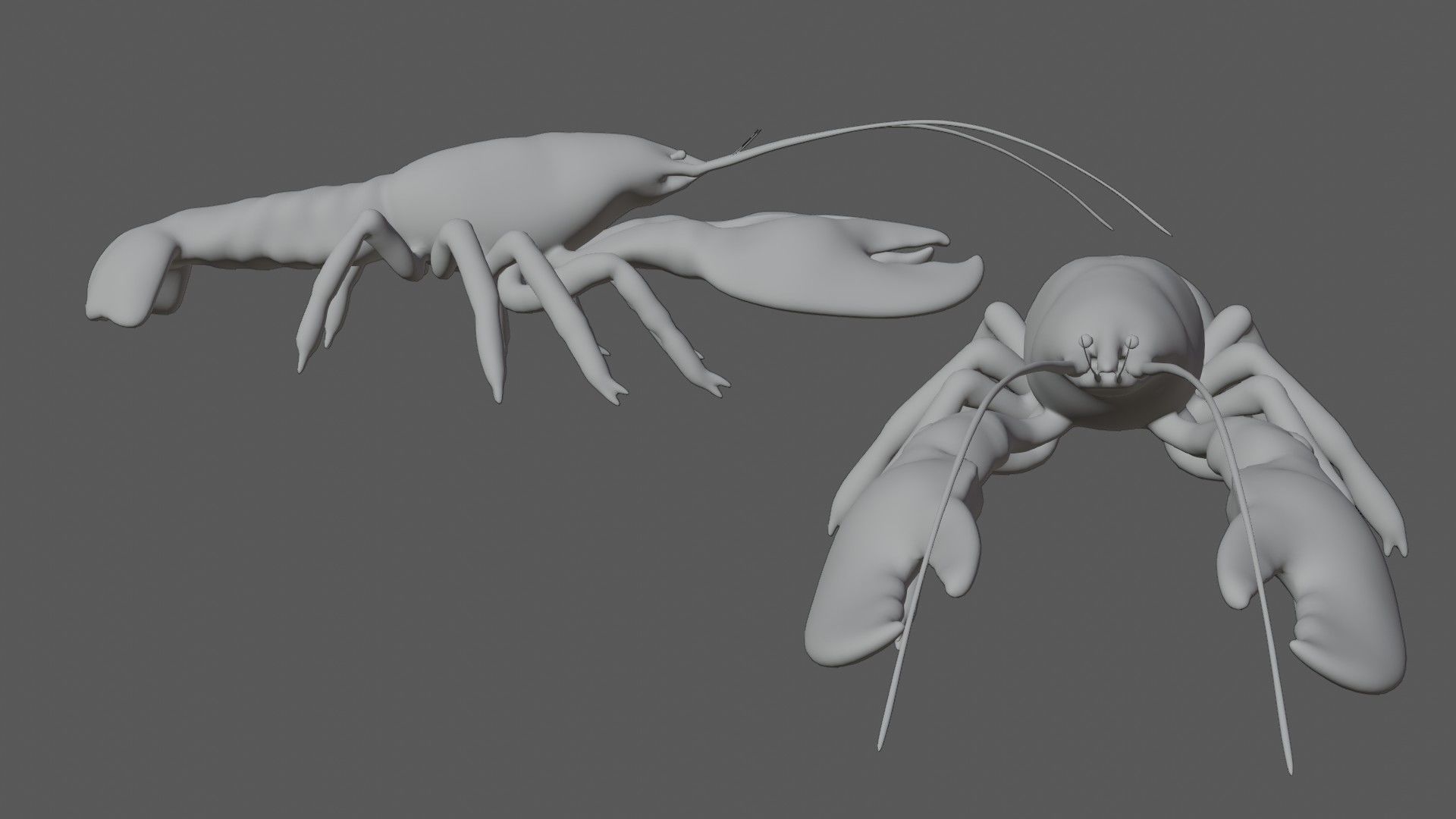 Lobstet lobster Low-poly 3D model_6