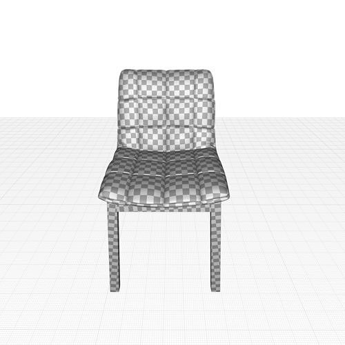 Wicket Tufted Upholstered Side Chair  3D model 5