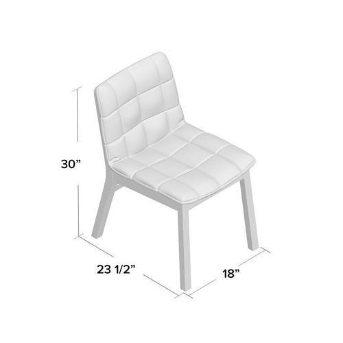 Wicket Tufted Upholstered Side Chair  3D model 2