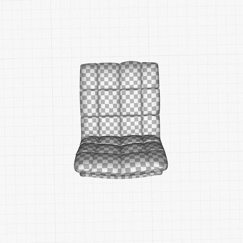 Wicket Tufted Upholstered Side Chair  3D model 3