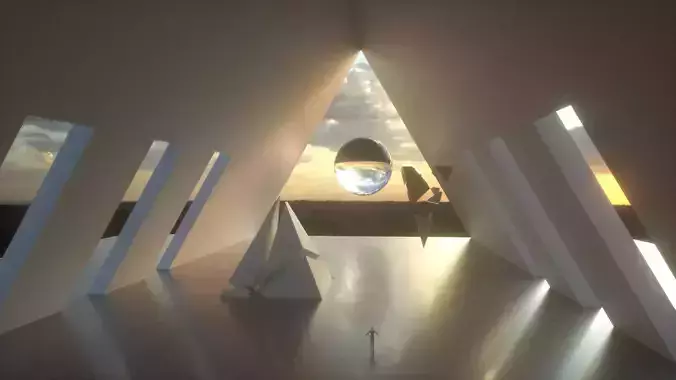 Pyramid inside