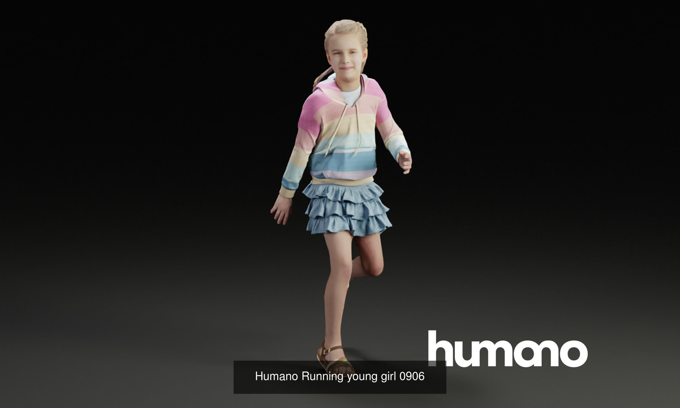 Humano 5-PACK - PEOPLE - KIDS WITH PARENTS - 5x 3d models 09A 3D Model Collection_3