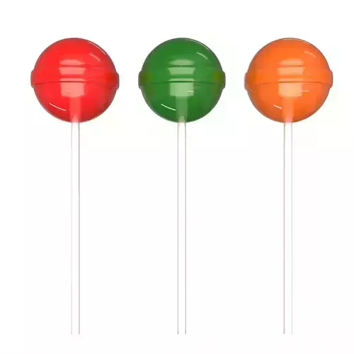 Chupa Chups Lollipop Low-poly 3D model