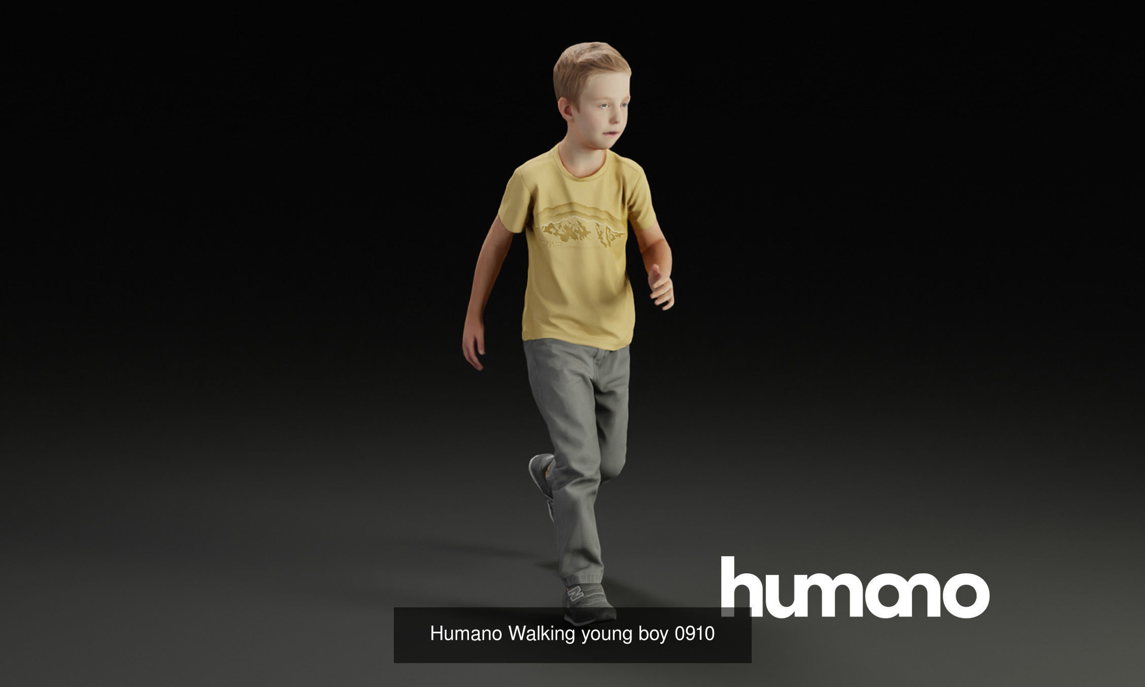 Humano 5-PACK - PEOPLE - PLAYING CHILDREN - 5x 3d models 09C 3D Model Collection_6