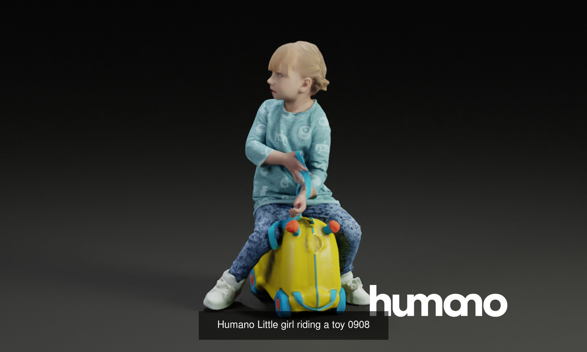 Humano 5-PACK - PEOPLE - PLAYING CHILDREN - 5x 3d models 09C 3D Model Collection_5
