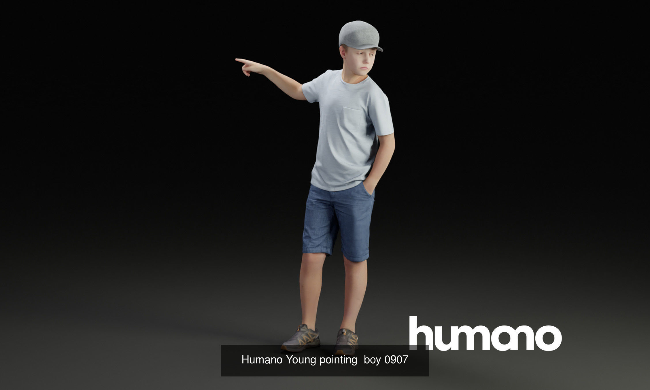 Humano 5-PACK - PEOPLE - PLAYING CHILDREN - 5x 3d models 09C 3D Model Collection_4