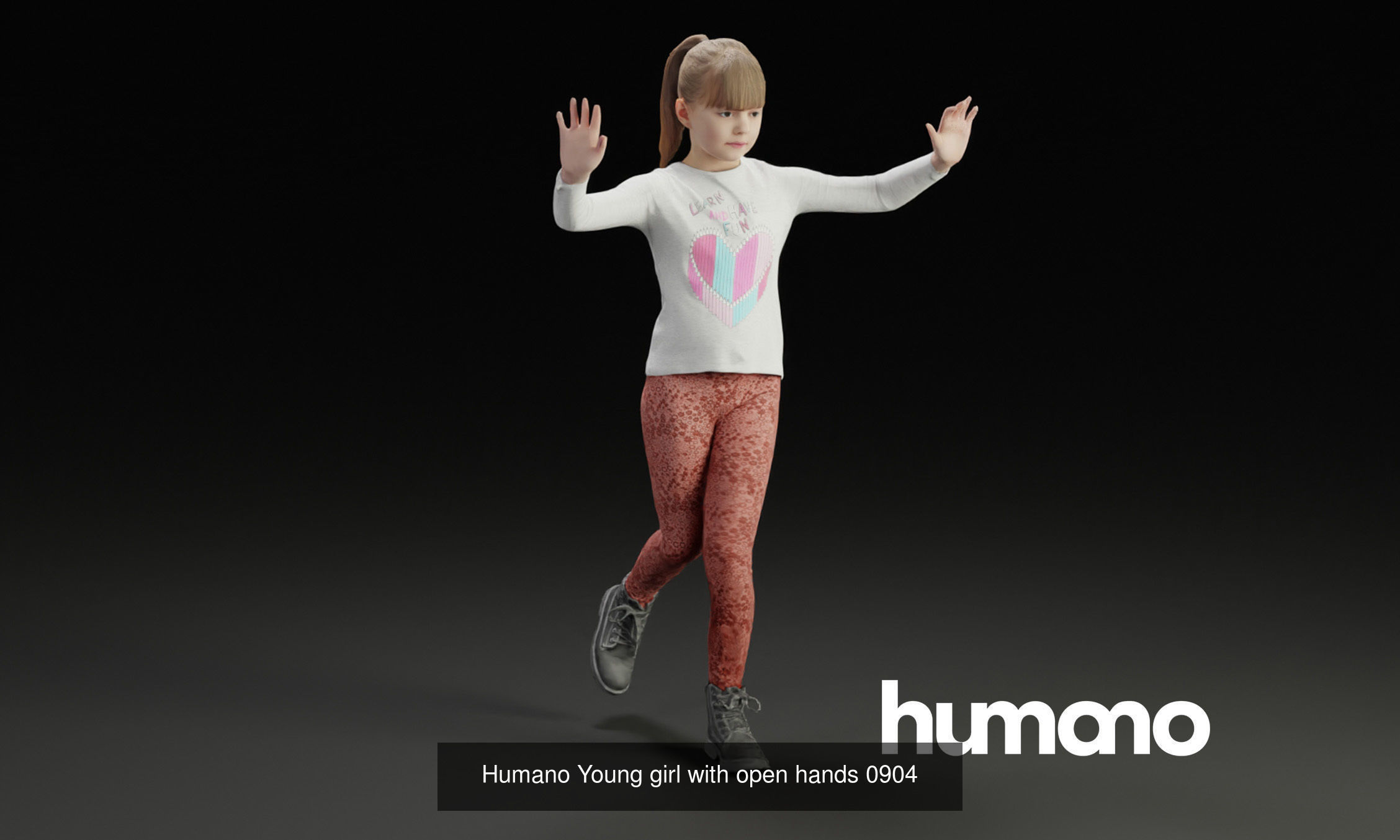Humano 5-PACK - PEOPLE - PLAYING CHILDREN - 5x 3d models 09C 3D Model Collection_3