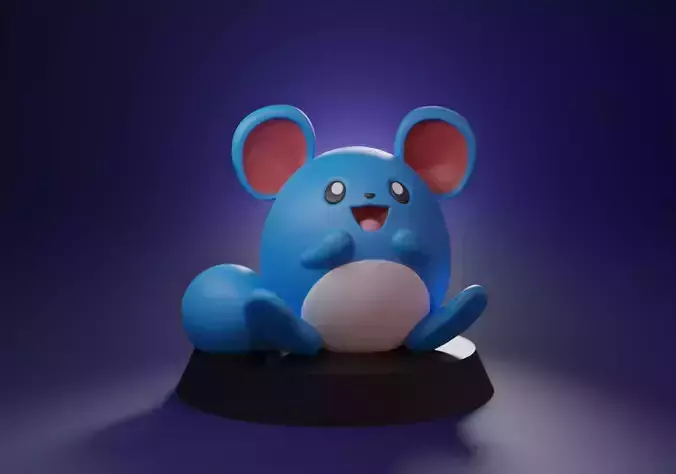 MARILL - 3D PRINTABLE POKEMON