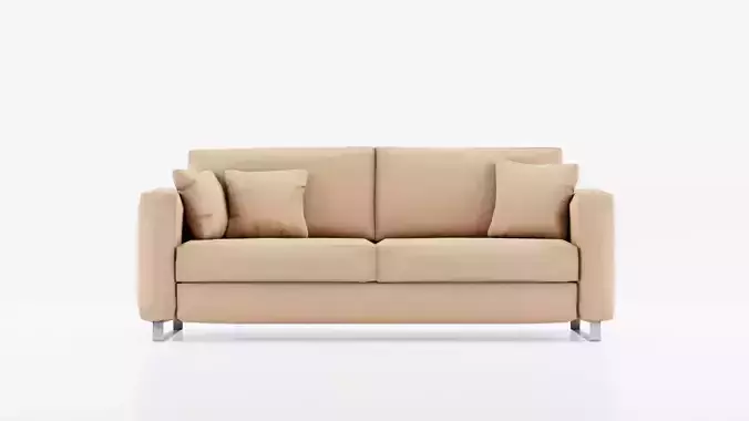 Realistic sofa with multiple colors game ready model Free low-poly 3D model