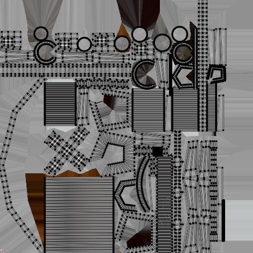 Hammer Weapon PBR 3D model_8