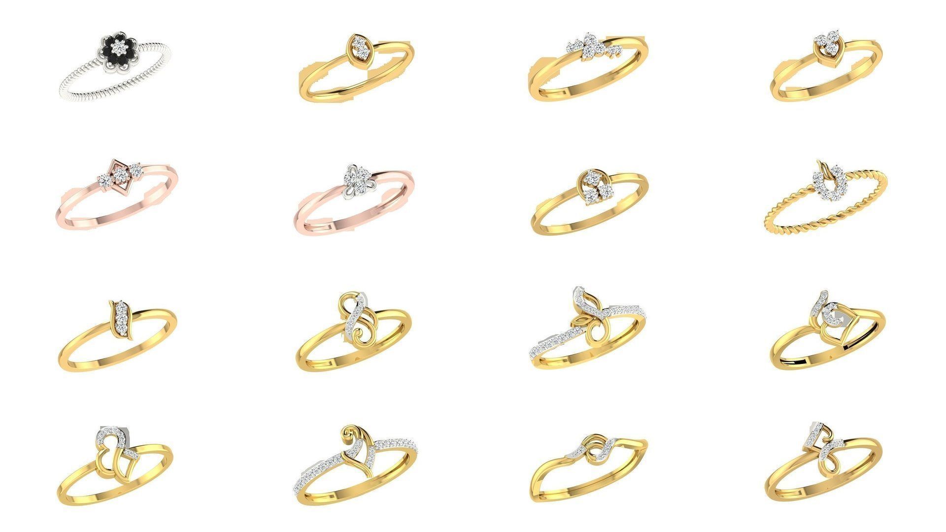142 Women light weight ring 3dm stl render detail 3D print model 3D Model Collection_1