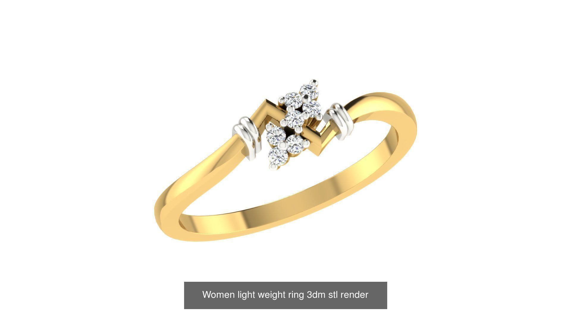 142 Women light weight ring 3dm stl render detail 3D print model 3D Model Collection_105