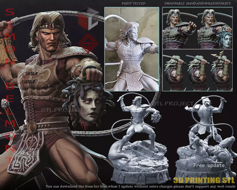 Simon Belmont 3D print model_0