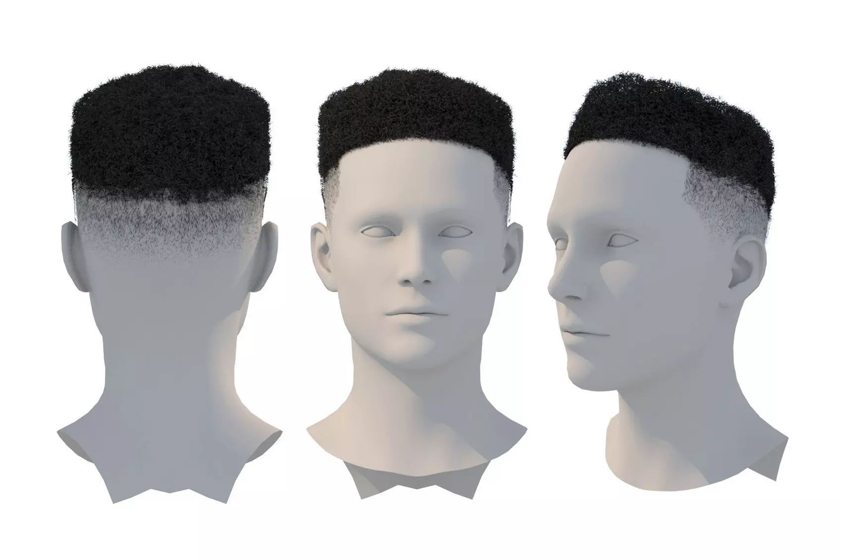 fashion hair style 05 3D model