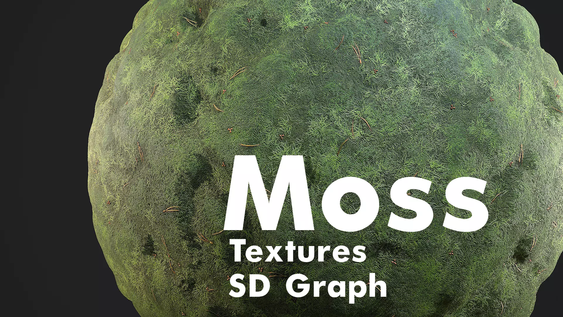 Moss Tileable Material with Substance Graph Texture_0