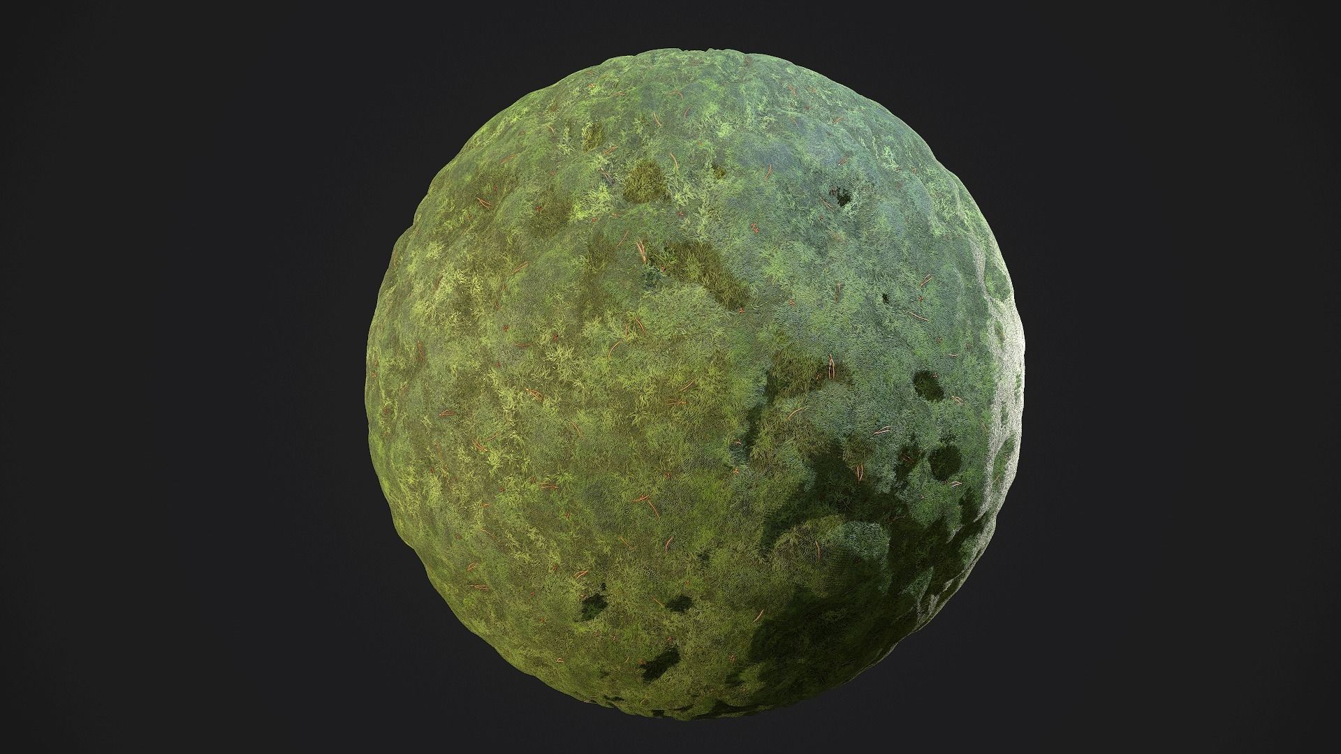 Moss Tileable Material with Substance Graph Texture_4