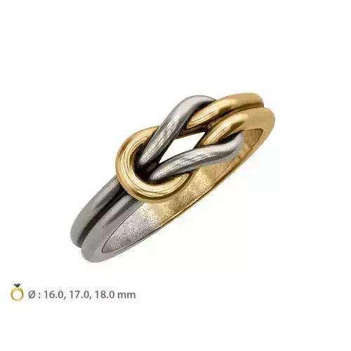 N232 Knot rings set