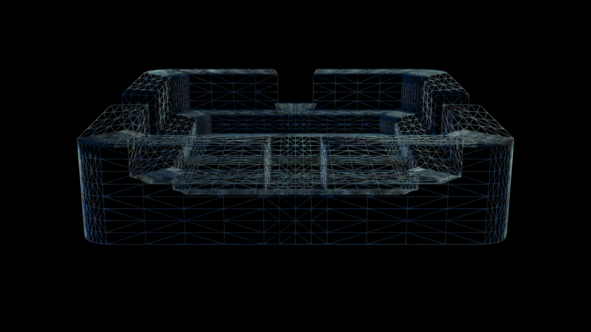 Ashtray square Free 3D model_4