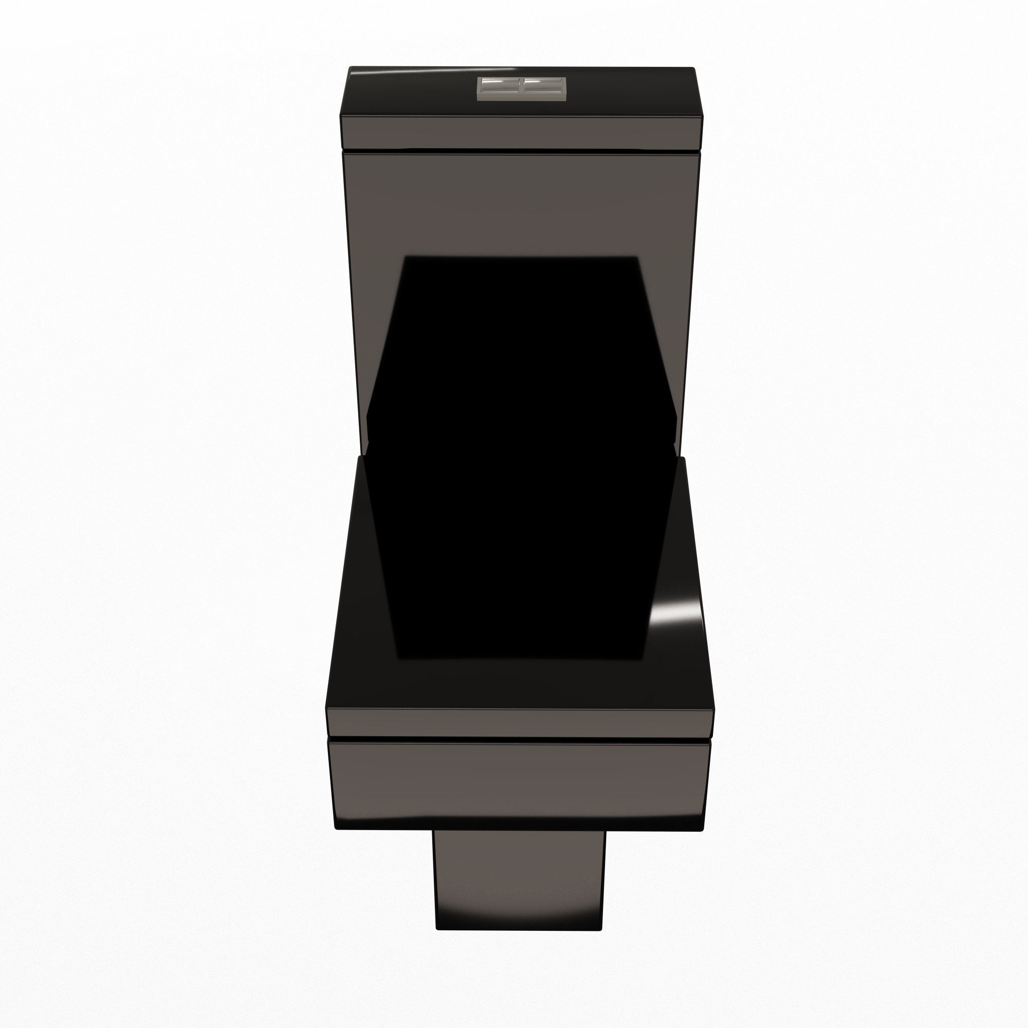 Black Modern Toilet Low-poly 3D model_5