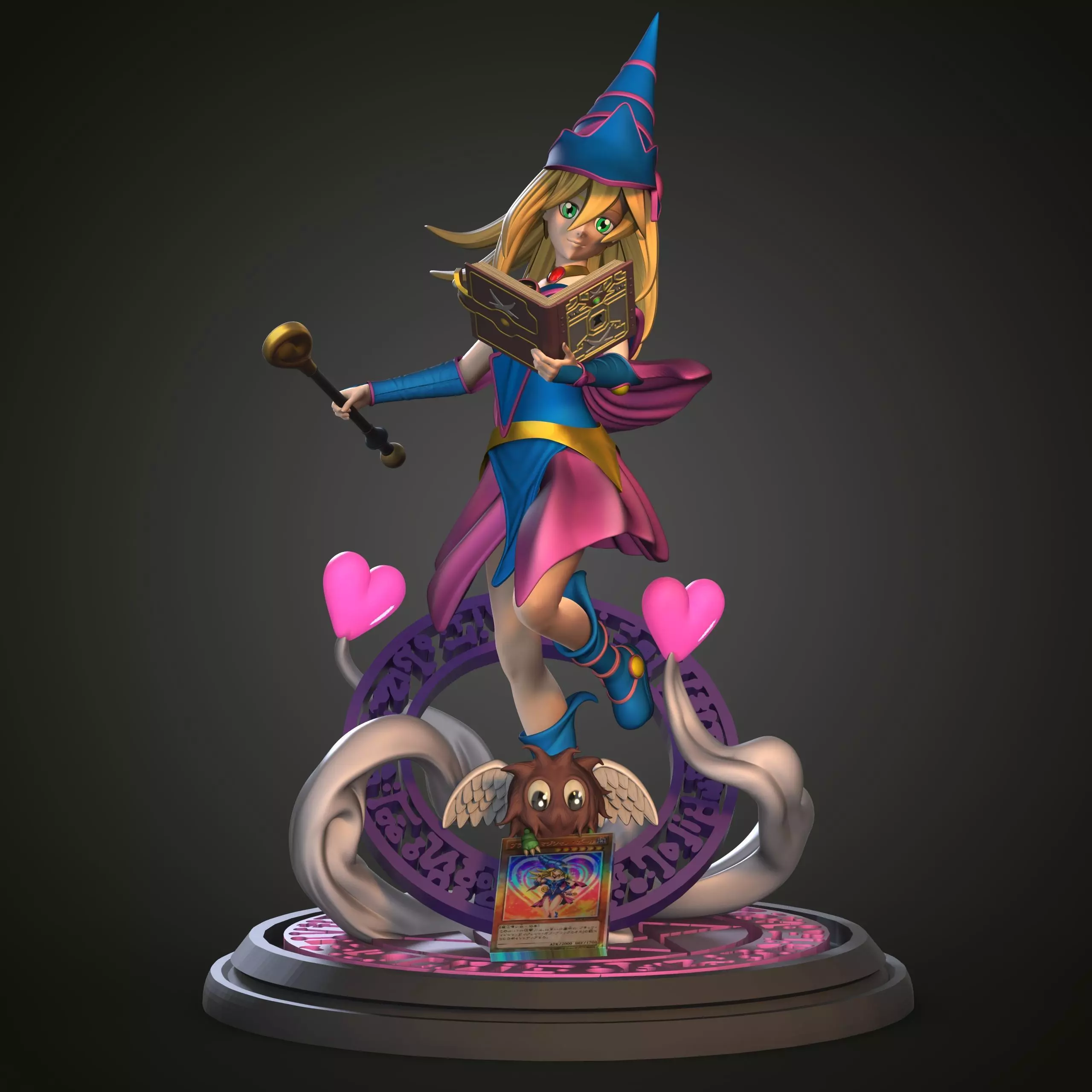 Dark Magician Girl - stl Yu-Gi-Oh 3D model_0