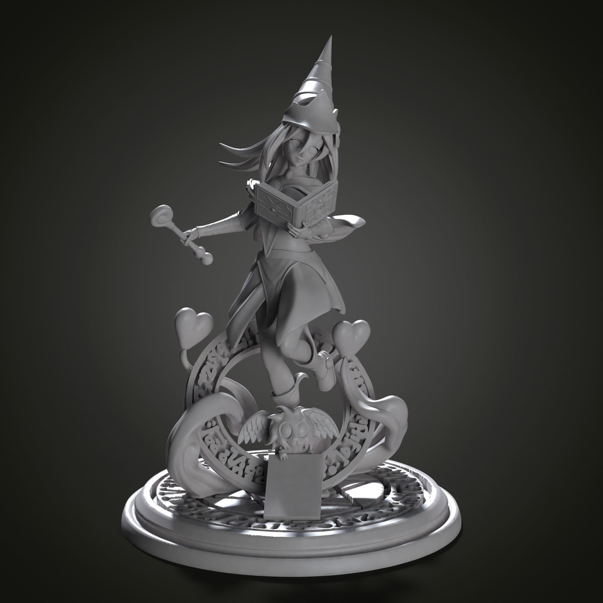 Dark Magician Girl - stl Yu-Gi-Oh 3D model_3